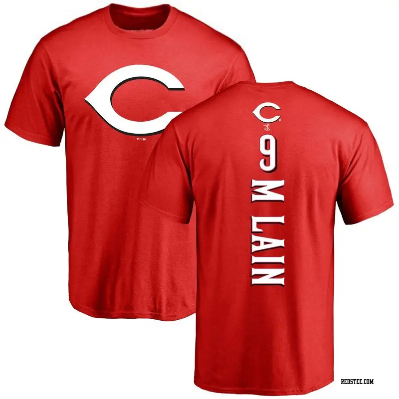 Men's Cincinnati Reds ＃9 Matt McLain Red Backer T-Shirt