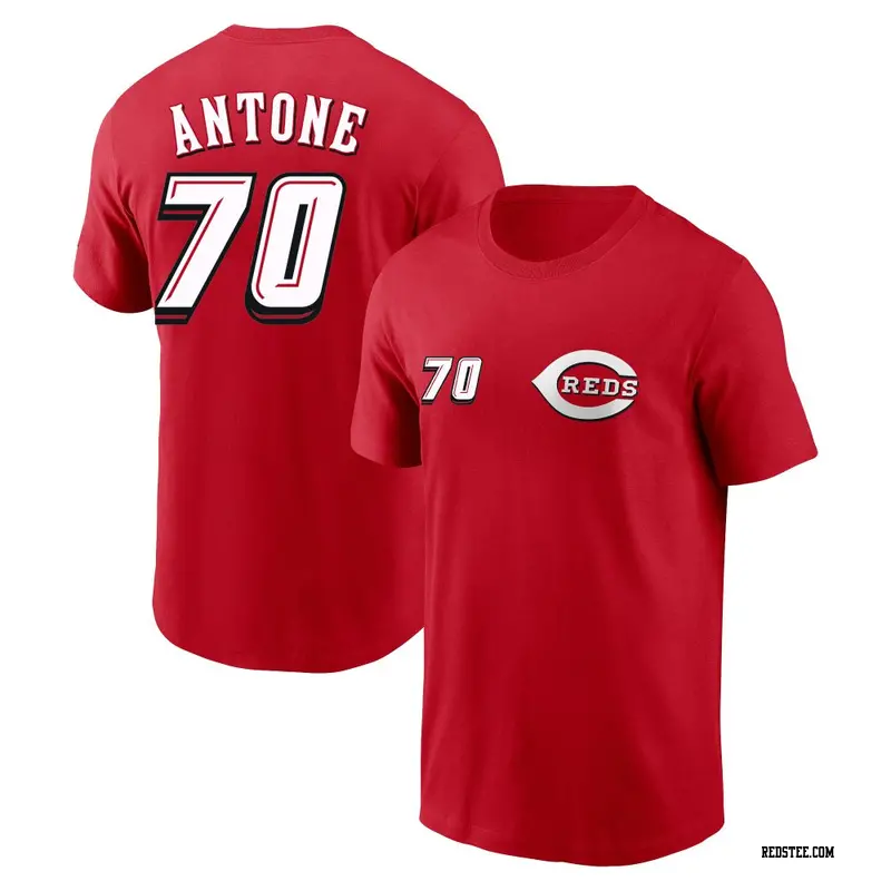 Youth Cincinnati Reds ＃70 Tejay Antone Red 2025 Speedway Classic Name & Number T-Shirt