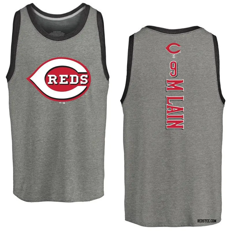 Youth Cincinnati Reds ＃9 Matt McLain Ash Branded Backer Tank Top